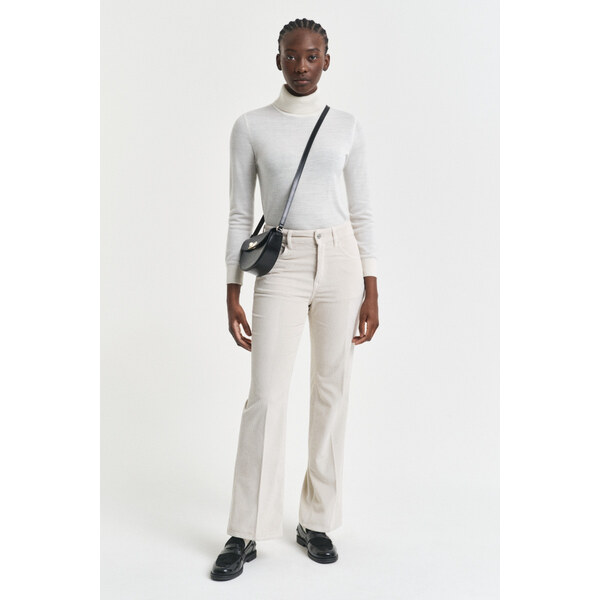 DŽÍNSY GANT CORDUROY FLARE JEANS PUTTY 65237282