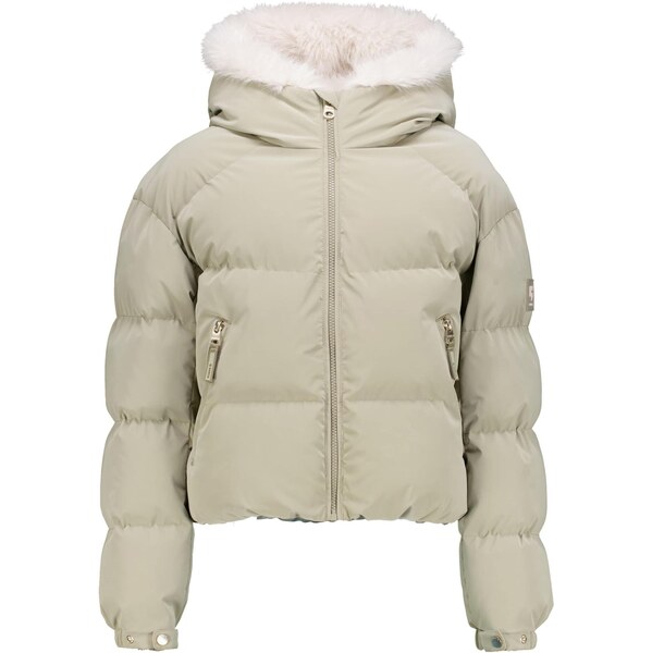 GARCIA Zimná bunda pastelovo zelená / biela 65993223