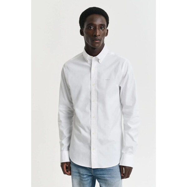 KOŠEĽA GANT SLIM PINPOINT OXFORD SHIRT WHITE 64936693
