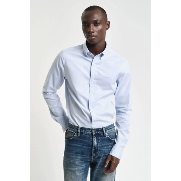 KOŠEĽA GANT SLIM PINPOINT OXFORD SHIRT LIGHT BLUE 64944387