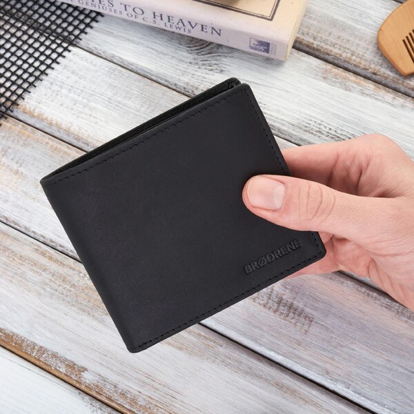Brodrene Pánska kožená peňaženka | čierna G-27-HBL 62898479