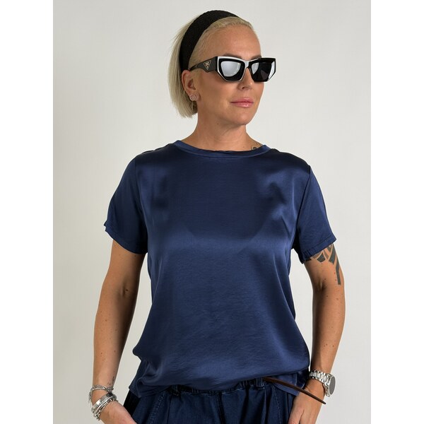 Voga Móda Tmavomodré tričko PATRIZIA 65246920
