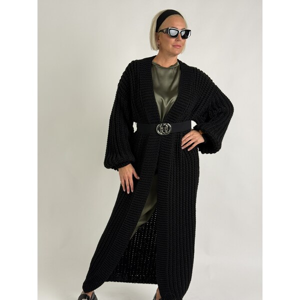 MCR Čierny sveterový kardigán INGROSSO 65491299