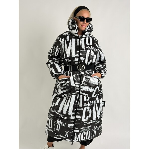 Miss City Official Čiernobiely kabát POCKET 65247010