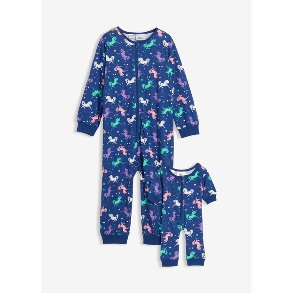 bonprix Pyžamový overal (2-dielne) s čistou bio bavlnou a overal pre 66963958