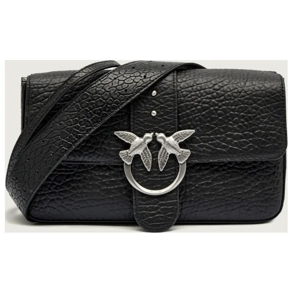 Pinko Kožená kabelka na rameno LOVE ONE CLASSIC SLOUCHY 65198848