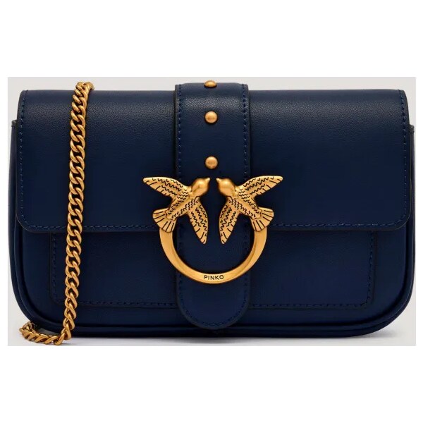 Pinko Kožená kabelka na rameno LOVE ONE POCKET 65185990