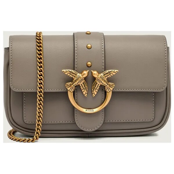 Pinko Kožená kabelka na rameno LOVE ONE POCKET 65171931
