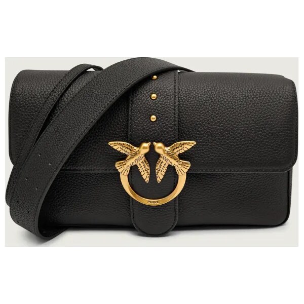 Pinko Kožená kabelka na rameno LOVE ONE CLASSIC 65171932