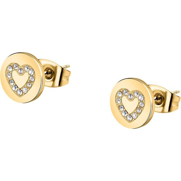 La Petite Story Pozlátené náušnice Srdiečko so zirkónmi LPS01AYQ115 66589283