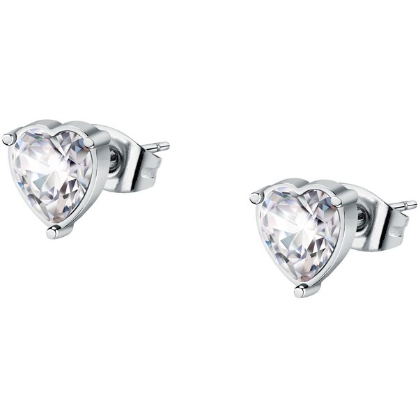 La Petite Story Trblietavé oceľové náušnice Srdce s kryštálom 66587867