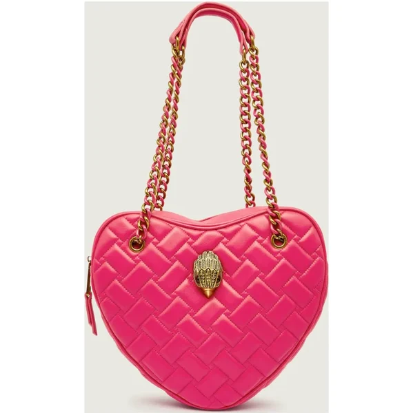 Kurt Geiger Kožená kabelka na rameno KENSINGTON HEART 65237098