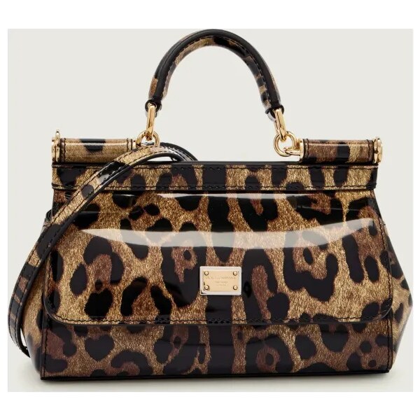 Dolce & Gabbana Kožená kabelka na rameno Sicily 65213666