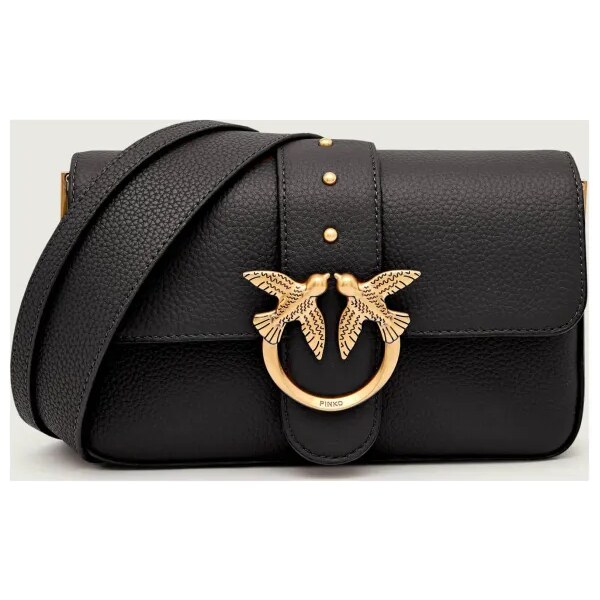 Pinko Kožená kabelka na rameno LOVE ONE MINI 65213751