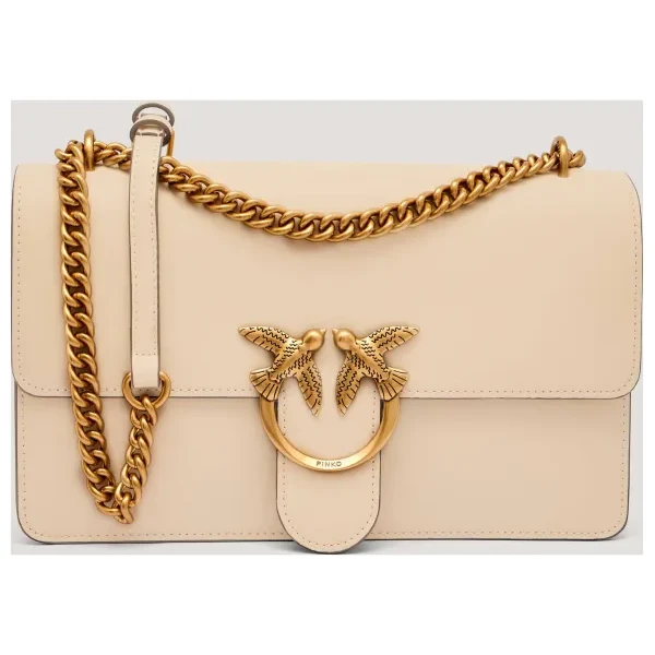 Pinko Kožená kabelka na rameno LOVE ONE CLASSIC 65236409