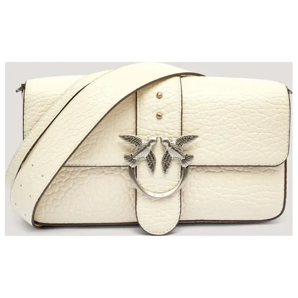 Pinko Kožená kabelka na rameno LOVE ONE CLASSIC SLOUCHY 65236410
