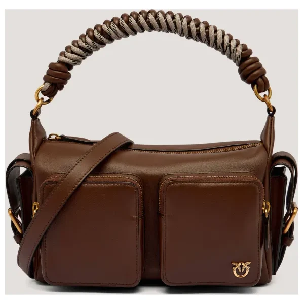 Pinko Kožená kabelka na rameno CARGO 65236412