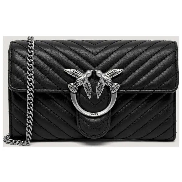 Pinko Kožená listová kabelka LOVE ONE 65236413