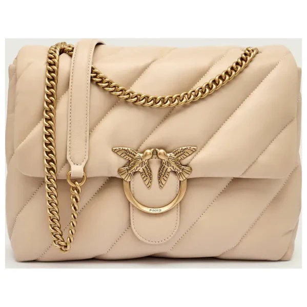 Pinko Kožená kabelka na rameno LOVE BIG PUFF CL 65231175