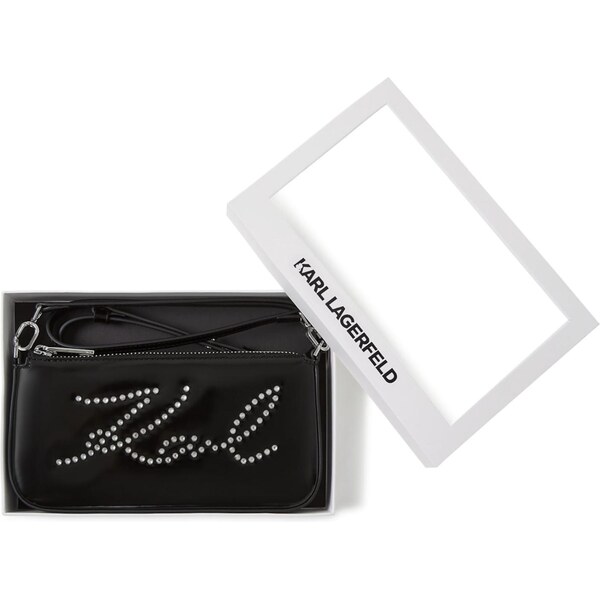 Karl Lagerfeld Listová kabelka čierna 65253473