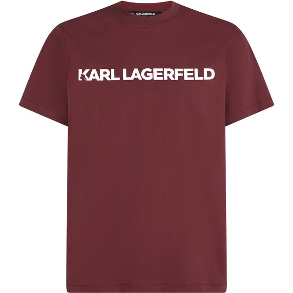 Karl Lagerfeld Tričko bordová / biela 65253479