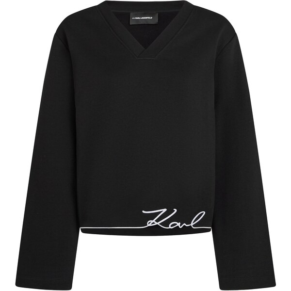 Karl Lagerfeld Mikina čierna / biela 65658486