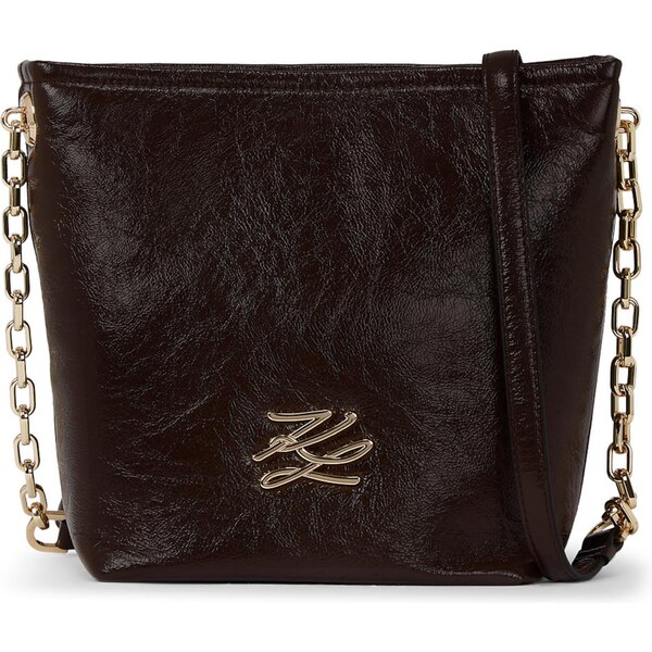 Karl Lagerfeld Taška cez rameno tmavohnedá 65415094