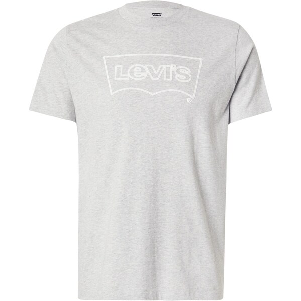 LEVIS Tričko svetlosivá / biela 65253562