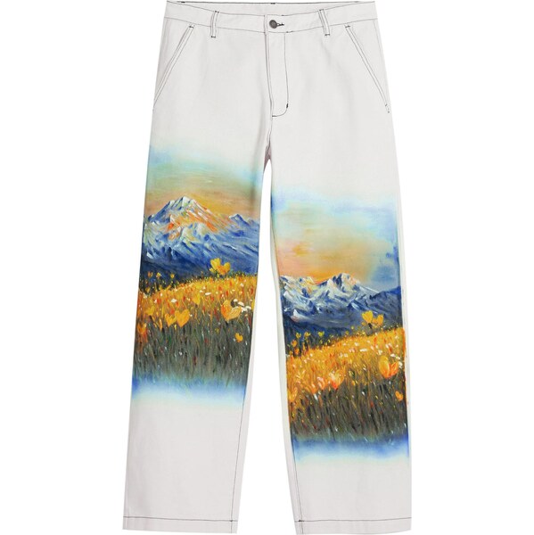 Desigual Nohavice zmiešané farby / biela 65656950