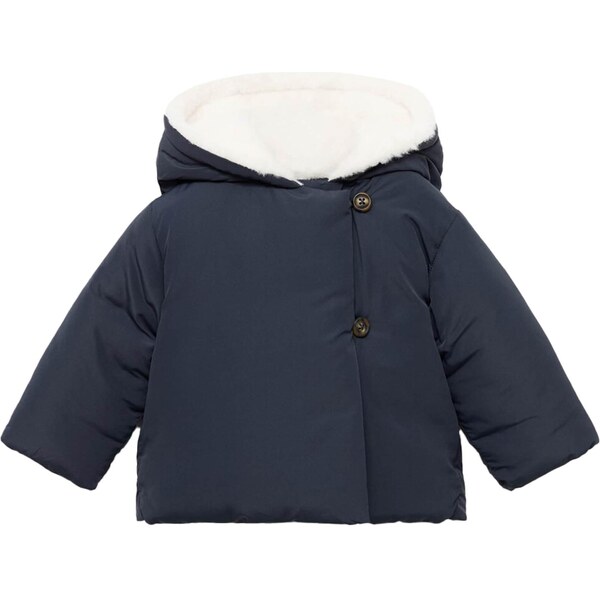 MANGO KIDS Zimná bunda Vichy1 námornícka modrá 65886340