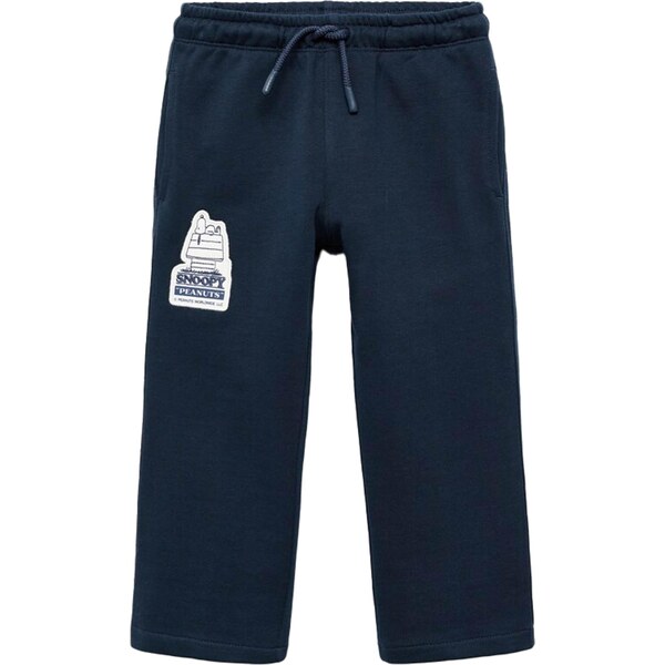 MANGO KIDS Nohavice SNCROWD námornícka modrá / biela 65283910