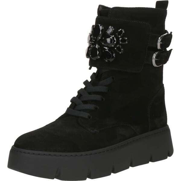 GABOR Šnurovacie členkové čižmy čierna 65889412