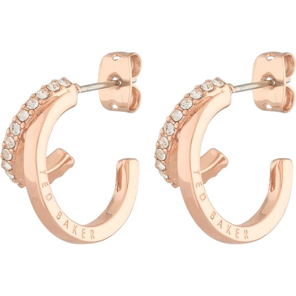 Ted Baker Náušnice HELIAS ružové zlato / priehľadná 65662893