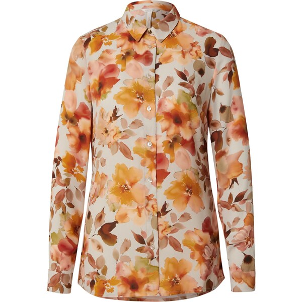 GUESS Blúzka NEW CLOUIS gaštanová / zelená / oranžová / biela 65891035