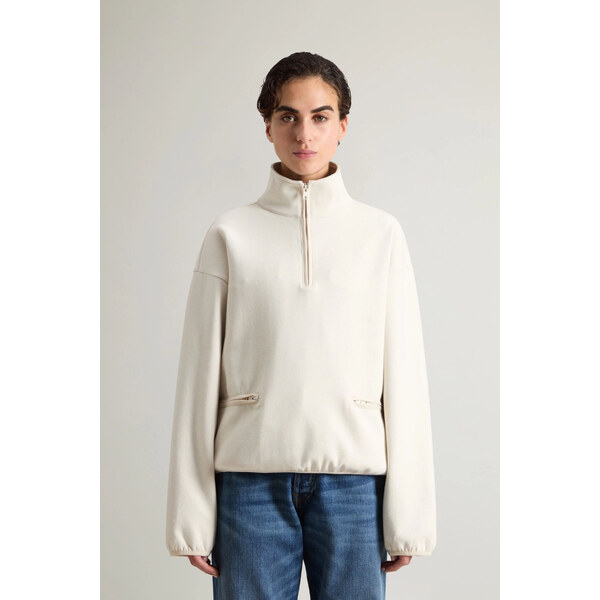 MIKINA WOOLRICH INTERLOCK FLEECE HALF ZIP 65251776