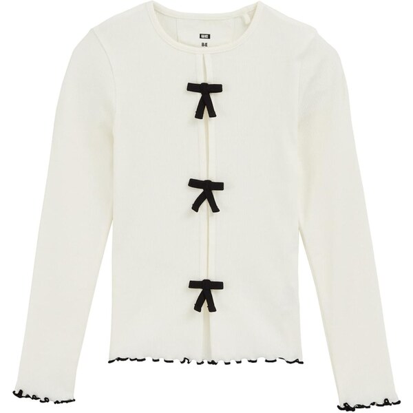 WE Fashion Tričko čierna / šedobiela 65657550