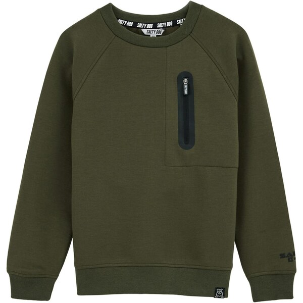 WE Fashion Mikina tmavozelená 65835109