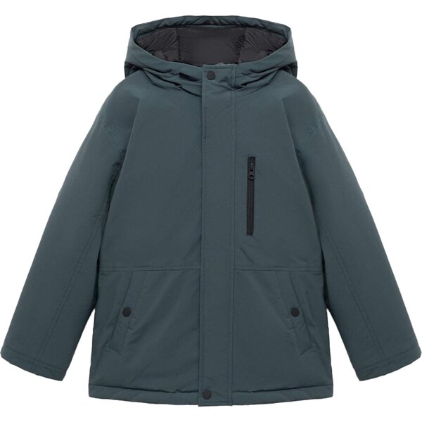 MANGO KIDS Zimná bunda Pablo modrozelená 65253523