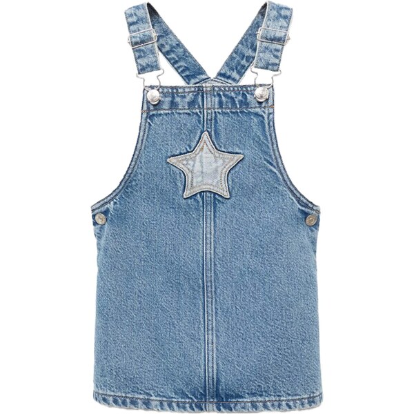 MANGO KIDS Sukňa STARP modrá denim / svetlomodrá 65582204