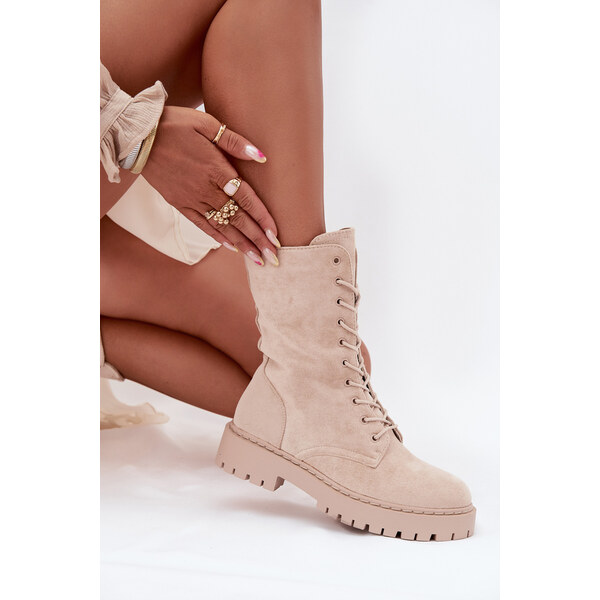 Boto Dámske workery zimné béžové Marvielle 65295669