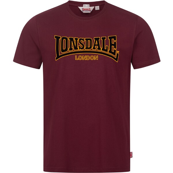 LONSDALE Tričko Classic zlatá / bordová / tmavočervená / čierna 60869556