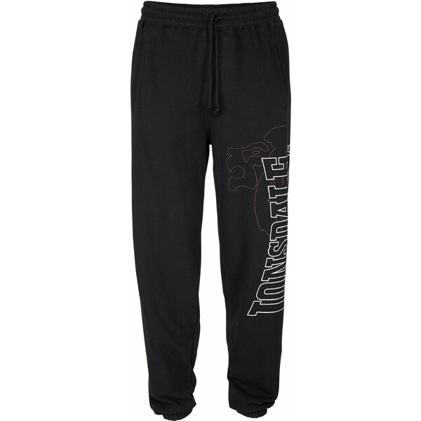 LONSDALE Nohavice Dartford čerešňová / čierna / biela 60868843