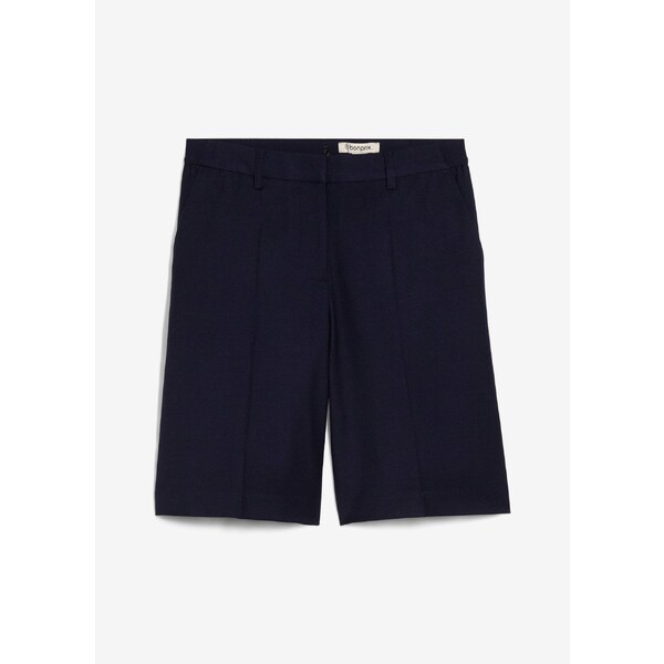 bonprix Nohavicová sukňa s vlnou, farba modrá 65006170