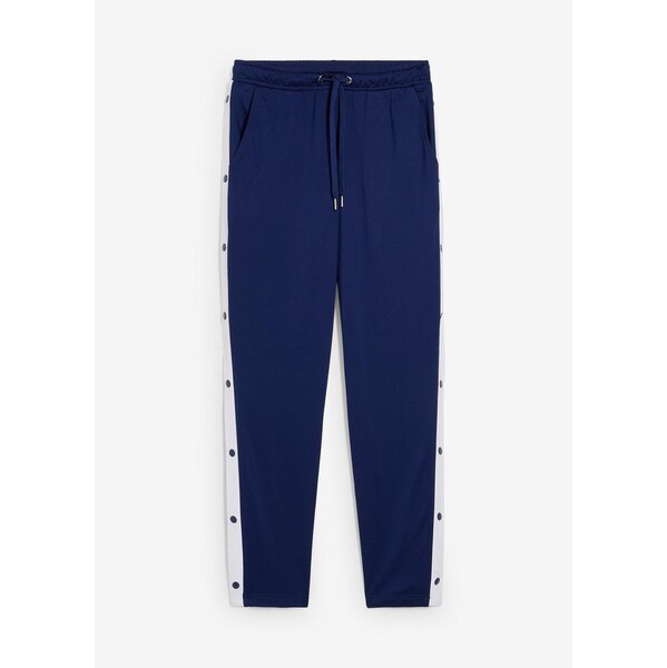 bonprix Tepláky so spínacími gombičkami, rýchlo schnúce, farba modrá 65262700