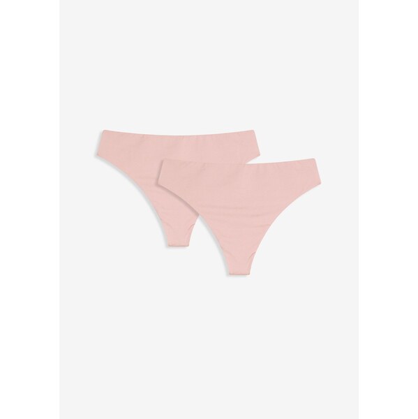 bonprix Nohavičky string s vysokým pásom, z ligotavého materiálu (2 ks 64798989