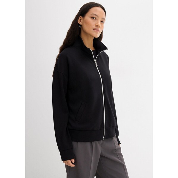 bonprix Bunda, oversize z viskózového mixu, farba čierna 65262810