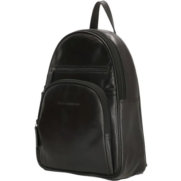 Hide & Stitches Čierny prémiový kožený ruksak „Notch“ 65263860