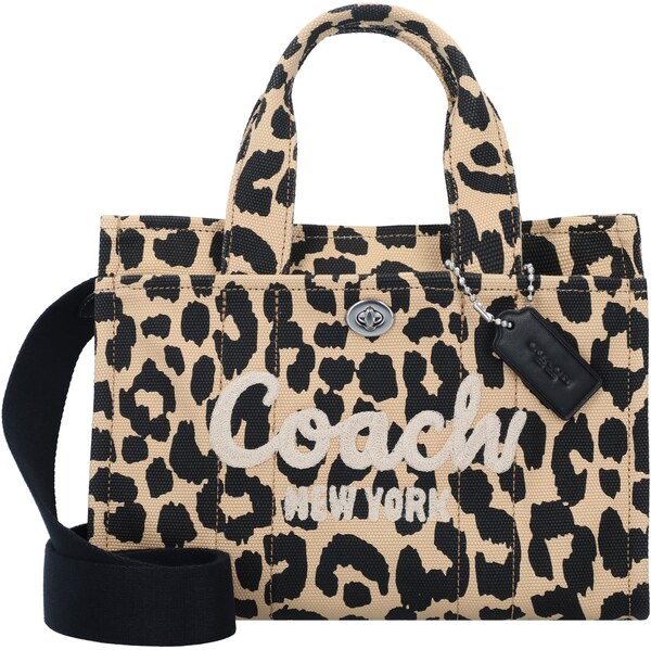 COACH Kabelka CARGO TOTE BAG 26 WITH LEOPARD PRINT hnedá 65874735