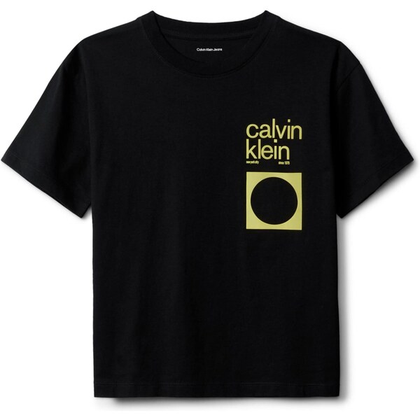 Calvin Klein Jeans Tričko CITY SCENE tmavosivá / kiwi / čierna / biela 65268045