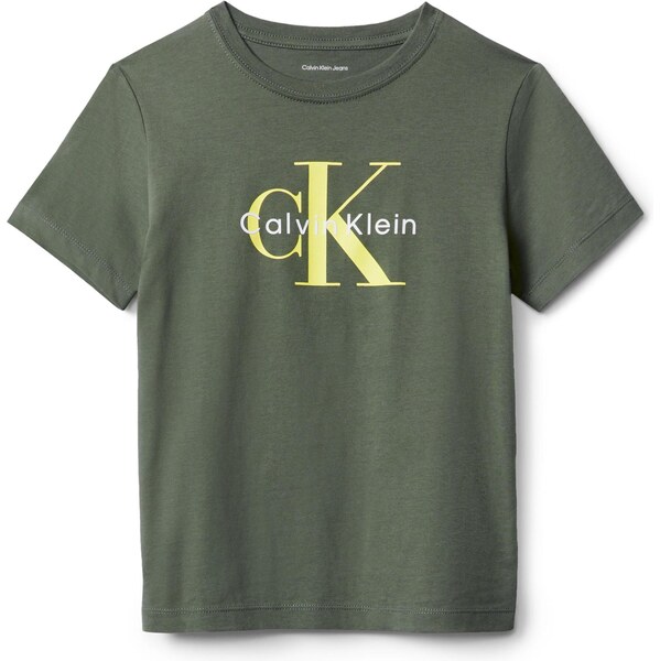 Calvin Klein Jeans Tričko žltá / trstinová / biela 65695859